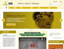 Tablet Screenshot of kri.sk